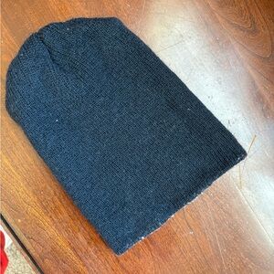 Men's Black 100%wool Sweater hat